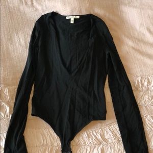 Express deep v thong bodysuit